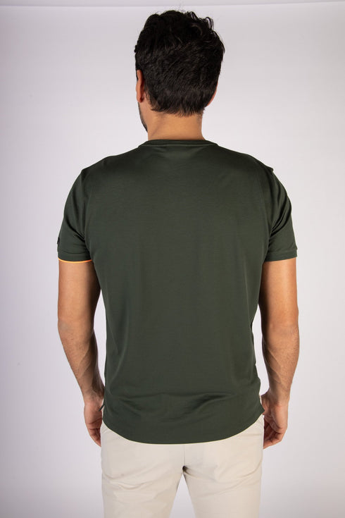 T-shirt Uomo shirty macro in cotone piquet Verde RRD- Francavilla Moda